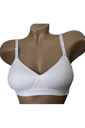 Merkloos Dames katoenen beha 8865 voorgevormd zonder beugel 85A wit