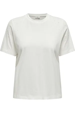 JDY MOLLY S/S PEARL TOP JRS - Dames - Blouses