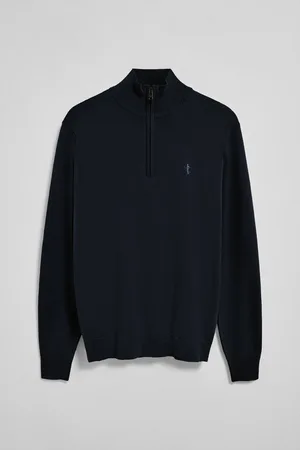 Polo Club® Sweter na zamek b?yskawiczny, w kolorze granatowym, z wyszywanym logo Rigby Go