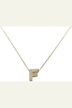 Christian Gouden ketting met F zirkonia hanger
