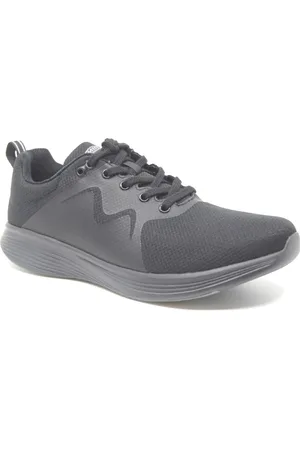 Mbt YASU LACE UP M, 702754-03M, Zwarte heren sneakers met ronde afwikkelzolen