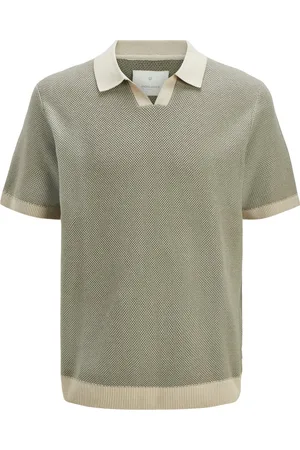 JACK & JONES JACK&JONES - JPRCCEASTON KNIT SPLIT NECK SS PLS - Heren - Gebreide truien