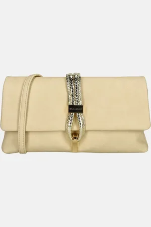 Bulaggi Dames Clutch Bibis / schoudertas - Vegan Leather- Bone/ avondtasje met schouderriem