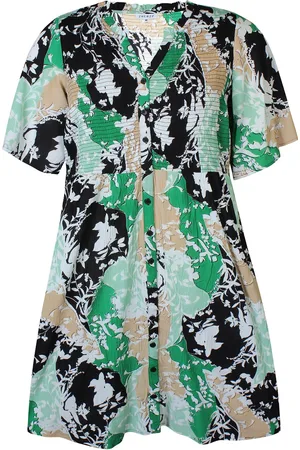 Zhenzi Geplooide jurk met print