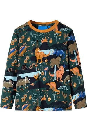 vidaXL Kinderpyjama lange mouwen 128 katoen