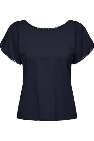 JDY SALVA LIFE S/S O-NECK TOP JRS - Dames - Blouses
