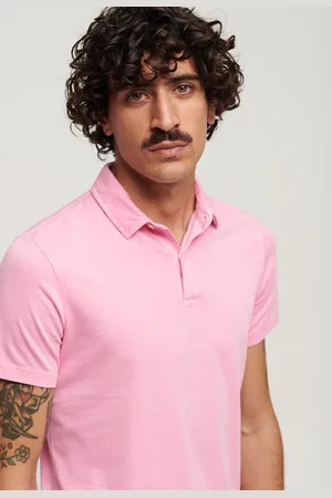 Superdry Studios Jersey Korte Mouw Poloshirt Roze 2XL Man