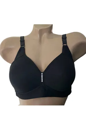 Merkloos Dames katoenen beha 8805 voorgevormd zonder beugel 85D zwart