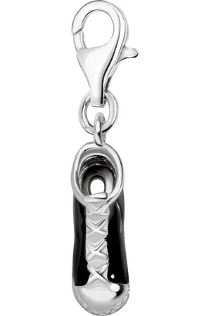quiges – 925 - Zilver – Charm - Bedel - Hanger - 3D Schoen Sneaker - met – sterling - zilver - karabijnslot - geschikt - voor -Bedelarmband HC081