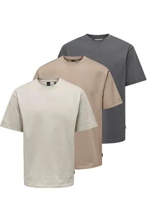 Only & Sons Heren t-shirt 3 pack Onsfred