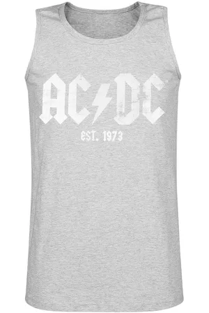 AC/DC Est. 1973 Tanktop lichtgrijs gemêleerd S Katoen Heren - Band merch, Bands