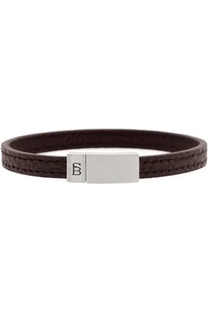 Steel & Barnett ® - Leren armband - heren - Grady Leren Armband - - 20.5 CM