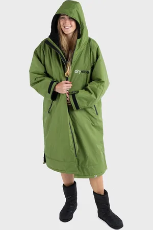 Dryrobe | Advance Long Sleeve | Changing Robe | Forest Green / Black | L