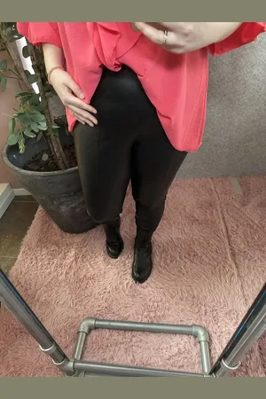 ONLY CARJESSIE FAUX LEATHER LEGGING OTW NOOS - Dames - Broeken