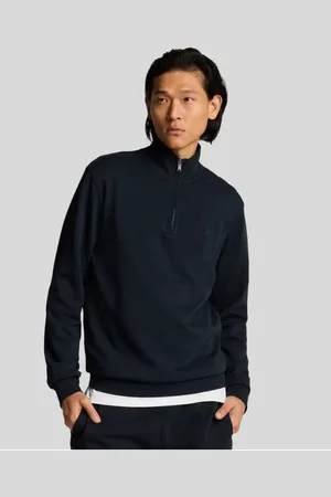 Lyle & Scott Trui Lyle&scott Superfine Quarter Zip Sweaters Ml2258ton