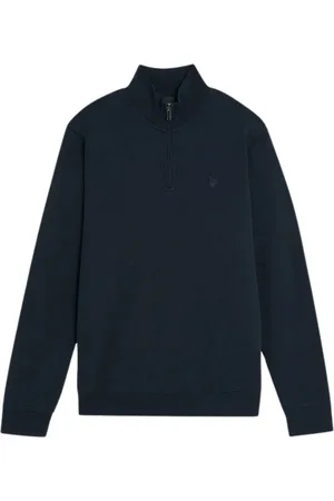 Lyle & Scott Trui Lyle&scott Superfine Quarter Zip Sweaters Ml2258ton