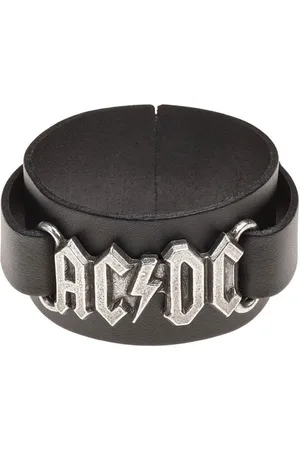 Alchemy AC/DC - Logo Polsband - Zilverkleurig/Zwart