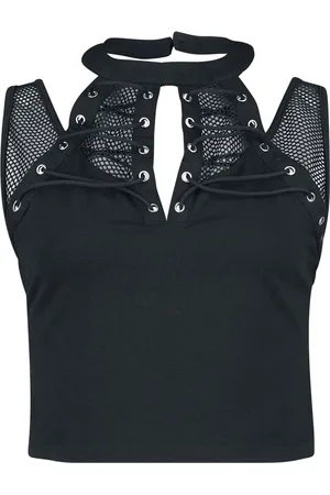 Banned Retro Chalice Mesh And Laced Crop top - XL