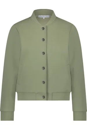 Red Button Jas Bomber Jacket Scuba Srb4529 365 Summer Sage Dames