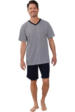 Pastunette Shortama Blue Breeze - Katoen/Modal - /Wit