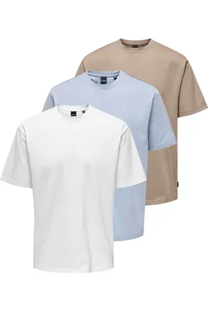 Only & Sons Heren t-shirt 3 pack Onsfred