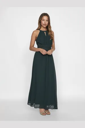 VILA VIMILINA HALTERNECK MAXI DRESS - NOOS/DC - Dames - Maxi jurken