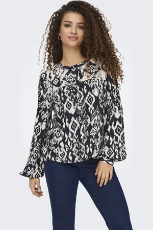 JDY TIGER LIFE L/S TOP WVN - Dames - Blouses