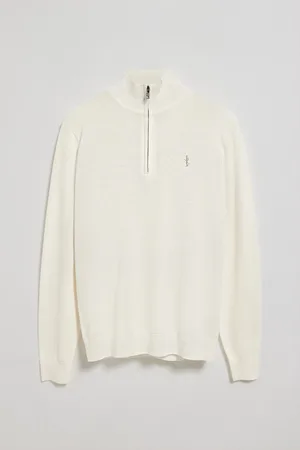 Polo Club® Sweter na zamek b?yskawiczny, w kolorze be?owym, z wyszywanym logo Rigby Go