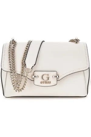 Guess Schoudertas Nastra Convertible Xbody Flap Bag Crème