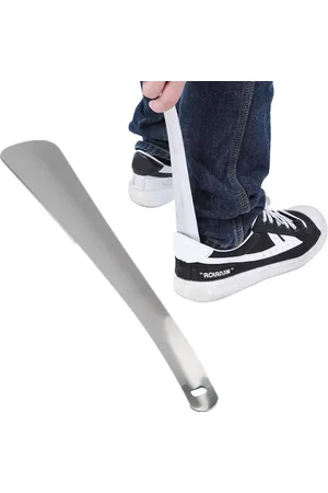 Merkloos Schoen Hoorn Professionele RVS Schoenlepel Lange Handvat voor senioren Ouderen Geschikte Voeten Klassieke Herenkleding.