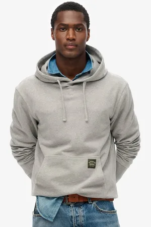 Superdry Relaxed hoodie met contrasterende stiksels - Heren - Hoodies