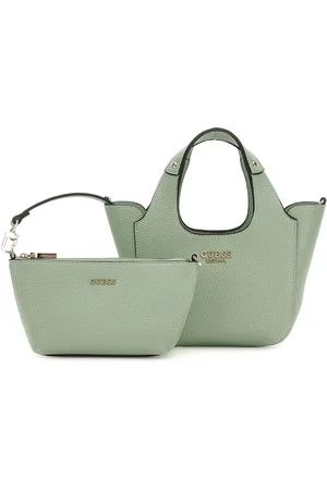 Guess Handtas Schoudertas Helina Mini Tote Mintgroen