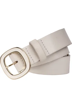 LEGEND Dames - Leren Riem - White - 85 cm