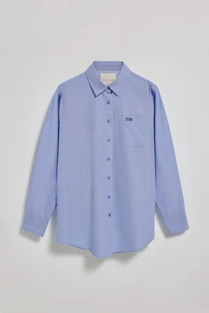 Polo Club® Bawe?niana koszula w paski Samanta, w kolorze niebieskim i z wyszywanym logo