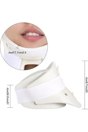 Merkloos Ademende nekbrace - Pijnverlichting - Nekorthese - Bretels - Small - 3 Maten .