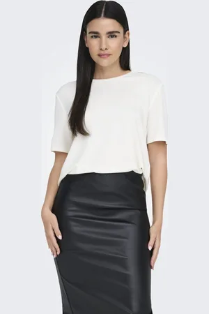 JDY HAZEL S/S MODAL O-NECK TOP 180 JRS - Dames - Blouses