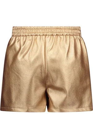 Le Chic Meisjes kids broek DUTTI fake leather shorts Gold Rush