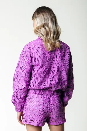 Colourful rebel Bente Lace Jacquard Bomber Jacket - Dames - Buitenjassen