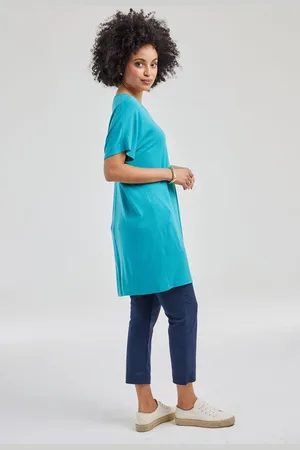 DIDI Dames T-shirt Isa in Dark turquoise maat 48
