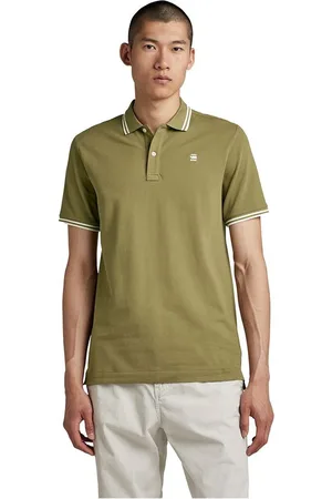 G-Star Dunda Slim Stripe Polo Met Korte Mouwen Groen S Man