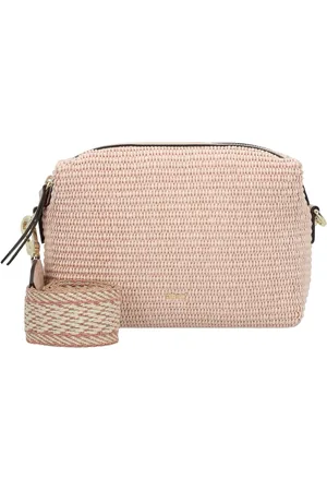 Abro+ Schoudertas Fabric Raffia Shoulder Bag Kaia Roze