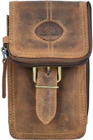 Greenburry Vintage heuptasje leer 10 cm