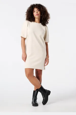 MS Mode Jurk Jurk met korte pofmouwen