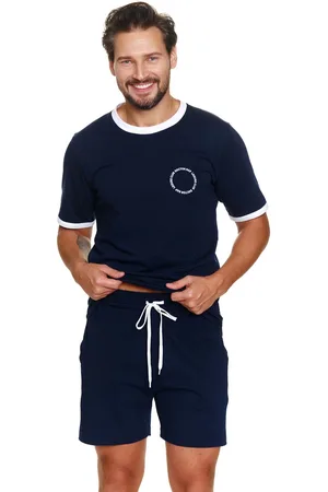 Doctor Nap Katoenen Pyjama Heren Volwassenen Korte Mouw Korte Broek Shortama Leisure Club PMB.7218 L