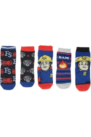 Merkloos Brandweerman Sam Sokken - 5-Pack