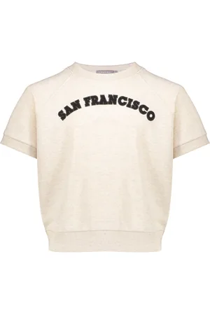 Geisha Zomer sweater meisjes - San Francisco - zand / zwart