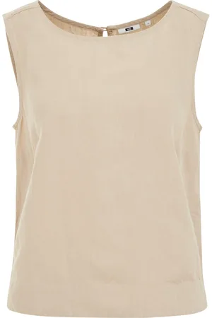 WE Fashion Dames top van linnenmix