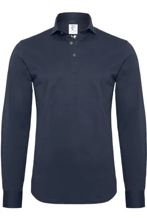 R2 Amsterdam R2 Long Sleeve Polo Jersey Donkerblauw (navy)