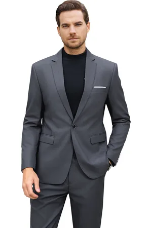 Allthemen Heren Slim Fit 3-delige Moderne Pakken - Herenpak Voor Zakelijke Bruiloften - S