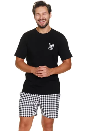 Doctor Nap Katoenen Pyjama Heren Volwassenen Korte Mouw Korte Broek Shortama Nap King PMB.7214 3XL